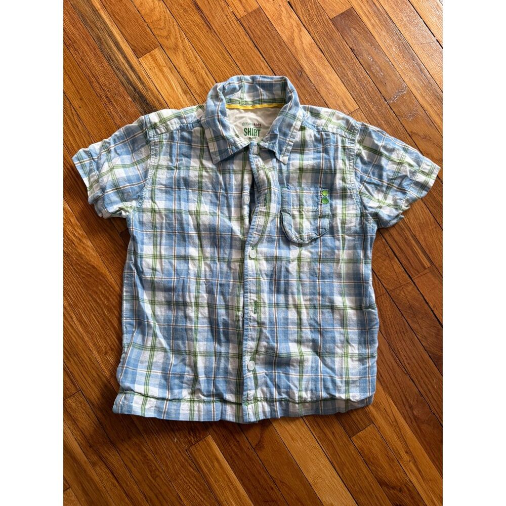 Genuine Kids by OshKosh | Boys Plaid Short Sleeve | Size 5T